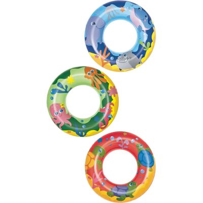 Bestway 36113 Pool float - Färgglada havstema-designs - 51cm Simring Bestway 36113 Pool float - Färgglada havstema-designs - 51cm Simring