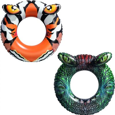 Bestway 36122 Bouée de piscine - Motifs animaux colorés - Publicité Bestway 36122 Bouée de piscine - Motifs animaux colorés - Publicité