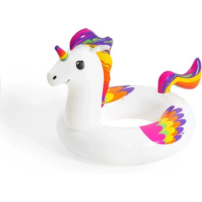 Plută de bazin unicorn Bestway BW36159 - PVC, XL, Multicolor Plută de bazin unicorn Bestway BW36159 - PVC, XL, Multicolor