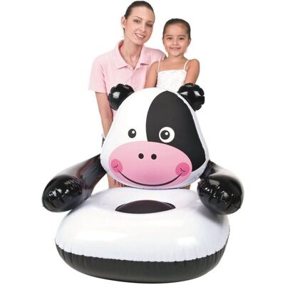 Bestway - MUCCA MOO-COW - 80x80x71 cm - sedia gonfiabile Bestway - MUCCA MOO-COW - 80x80x71 cm - sedia gonfiabile