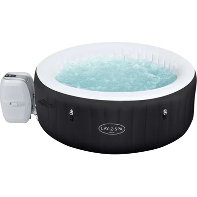Bestway Lay-Z-Spa Miami Opblaasbare Hot Tub - 3 Personen - 669L - Zwart & Wit Bestway Lay-Z-Spa Miami Opblaasbare Hot Tub - 3 Personen - 669L - Zwart & Wit