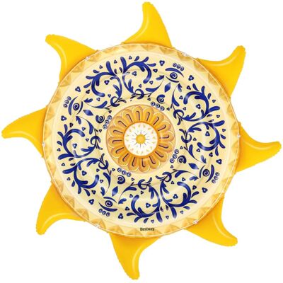 Bestway 43391 Matelas Gonflable - Motif Jaune Île flottante PVC - Publicité Bestway 43391 Matelas Gonflable - Motif Jaune Île flottante PVC - Publicité