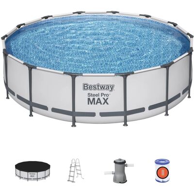 Bestway 56950 Kruhový bazén Steel Pro MAX 427x107cm - Odolný a Snadný Bestway 56950 Kruhový bazén Steel Pro MAX 427x107cm - Odolný a Snadný