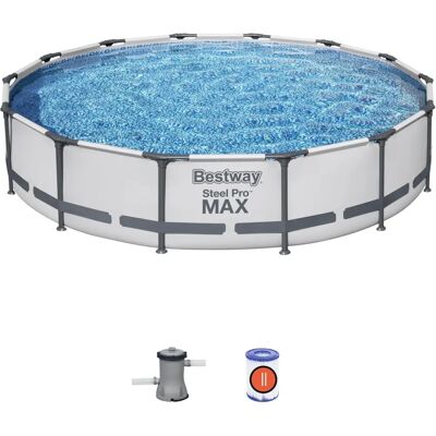 Bestway Steel Pro Max 14' x 33' Pool-Set - Robust und leicht aufzubauen Bestway Steel Pro Max 14' x 33' Pool-Set - Robust und leicht aufzubauen