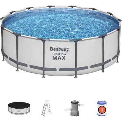 Bestway - Basen, 427x122 cm, Steel Pro Max, okrągły, łatwy montaż Bestway - Basen, 427x122 cm, Steel Pro Max, okrągły, łatwy montaż
