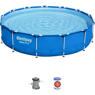 Bestway Steel Pro 13' x 33' Pool - Langlebig, Einfacher Aufbau - Pool Bestway Steel Pro 13' x 33' Pool - Langlebig, Einfacher Aufbau - Pool