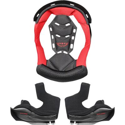 Forro interior LS2 MX701 ECE 22.06 - Negro Rojo Forro interior LS2 MX701 ECE 22.06 - Negro Rojo