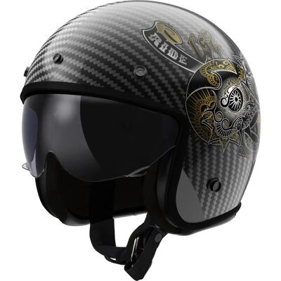 Casco LS2 OF601 Bob II Carbon - Carbono - M Casco LS2 OF601 Bob II Carbon - Carbono - M