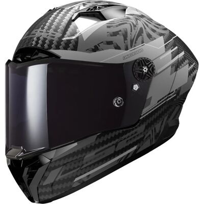 LS2 Thunder Carbon GP Aero Polar Helm - Racehelm LS2 Thunder Carbon GP Aero Polar Helm - Racehelm
