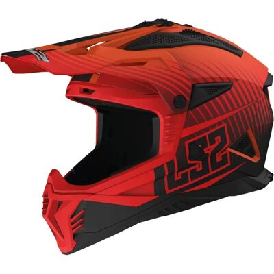 LS2 - MX708 Fast II Duck H-V - Orange Rouge Mat - Helmet - Publicité LS2 - MX708 Fast II Duck H-V - Orange Rouge Mat - Helmet - Publicité
