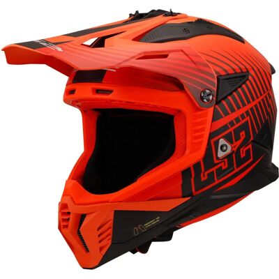Casque LS2 MX708 Fast II Duck Orange Rouge - Casque moto - Publicité Casque LS2 MX708 Fast II Duck Orange Rouge - Casque moto - Publicité
