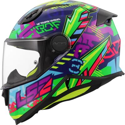 LS2 FF812 Kind Blauw Groen - Motorhelm LS2 FF812 Kind Blauw Groen - Motorhelm