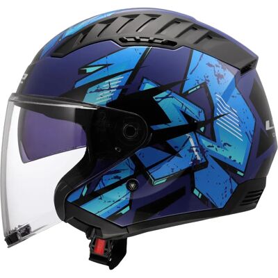 Casco Moto LS2 OF600 Copter II Blu Sportivo Casco Moto LS2 OF600 Copter II Blu Sportivo