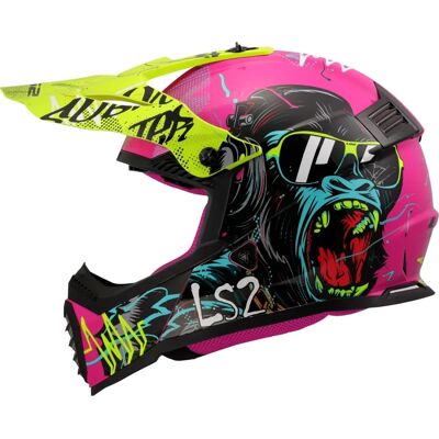 Casco de motocross LS2 MX437 Púrpura para Niños - Casco de Moto Casco de motocross LS2 MX437 Púrpura para Niños - Casco de Moto