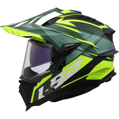 LS2 MX701 Explorer Grønn-Gul Hjelm - Hjelm LS2 MX701 Explorer Grønn-Gul Hjelm - Hjelm