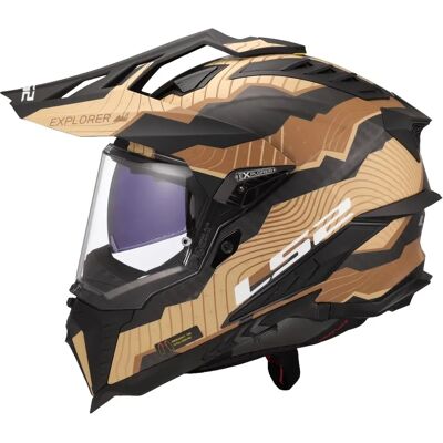 LS2 MX701 Explorer C Marrone - Motorsykkelhjelm LS2 MX701 Explorer C Marrone - Motorsykkelhjelm