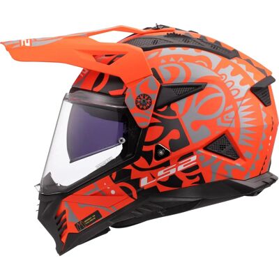 Casco de Moto LS2 MX702 Pioneer II RANGI Naranja Casco de Moto LS2 MX702 Pioneer II RANGI Naranja