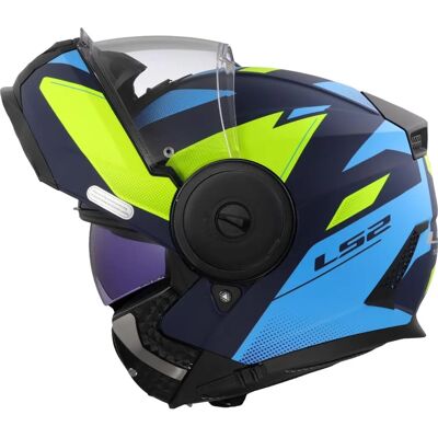 Casque Modulaire LS2 FF902 Scope II Duria Bleu Jaune - Casque Moto Casque Modulaire LS2 FF902 Scope II Duria Bleu Jaune - Casque Moto