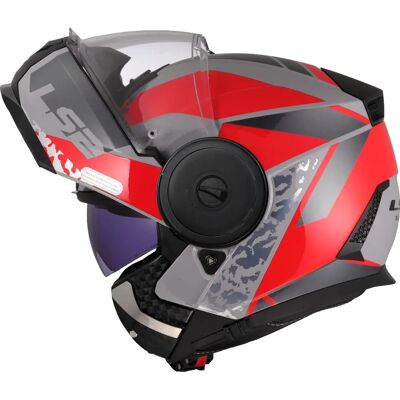 LS2 FF902 Scope II - Oxyd grigio rosso opaco LS2 FF902 Scope II - Oxyd grigio rosso opaco