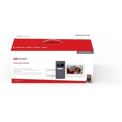 Hikvision DS-KIS704EY-ACW2 - 2 MP Video-Gegensprechanlage - Grau, Weiß Hikvision DS-KIS704EY-ACW2 - 2 MP Video-Gegensprechanlage - Grau, Weiß