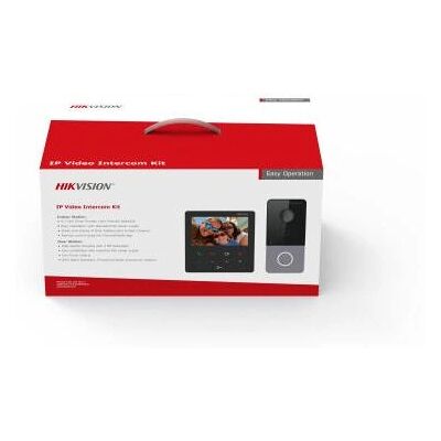 Hikvision DS-KIS606-P Video-Gegensprechanlage - 2 MP, 4,3" Display, Schwarz & Silber Hikvision DS-KIS606-P Video-Gegensprechanlage - 2 MP, 4,3" Display, Schwarz & Silber