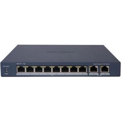 Hikvision Ds-3E1510p-Ei 8-portos Gigabit PoE kapcsoló Hikvision Ds-3E1510p-Ei 8-portos Gigabit PoE kapcsoló