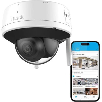 Caméra de surveillance Wi-Fi Hikvision HiLook IPC-D140HA-D/W 4 MP - IP66 - Publicité Caméra de surveillance Wi-Fi Hikvision HiLook IPC-D140HA-D/W 4 MP - IP66 - Publicité
