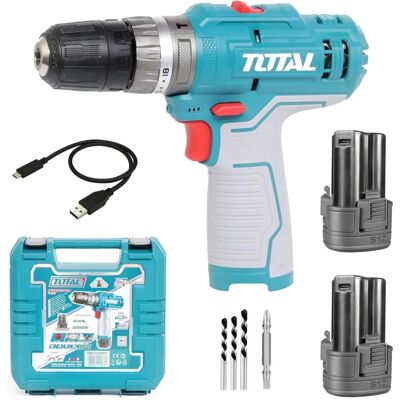 TOTAL - 12V Percussione - 20Nm - 2x1.5Ah - drill TOTAL - 12V Percussione - 20Nm - 2x1.5Ah - drill