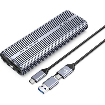 ORICO ACOM2 M.2 PCIe Externgehäuse - Grau ORICO ACOM2 M.2 PCIe Externgehäuse - Grau