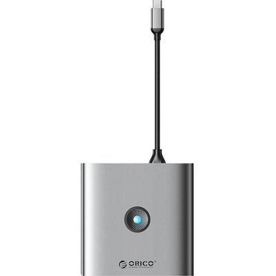 Orico USB-C Hub Adaptér - 8v1, HDMI 4K, 3 USB 3.0, 100W PD, SD/TF Orico USB-C Hub Adaptér - 8v1, HDMI 4K, 3 USB 3.0, 100W PD, SD/TF