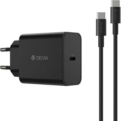 Devia Devia Rocket Sorozat 45W USB-C Töltő - Fekete Devia Devia Rocket Sorozat 45W USB-C Töltő - Fekete