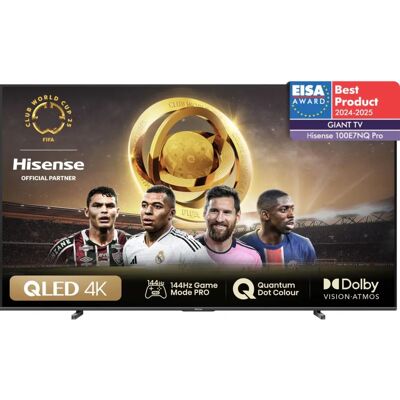 Hisense 100E77NQ PRO TV 100" 4K Ultra HD Smart TV Wi-Fi Noir - Publicité Hisense 100E77NQ PRO TV 100" 4K Ultra HD Smart TV Wi-Fi Noir - Publicité