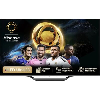 Hisense 55U7NQ 55" 4K Mini LED ULED Smart TV - Grau Hisense 55U7NQ 55" 4K Mini LED ULED Smart TV - Grau