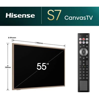 Hisense 55S7NQTUK 55" 4K Ultra HD Smart TV Wi-Fi Gold Hisense 55S7NQTUK 55" 4K Ultra HD Smart TV Wi-Fi Gold