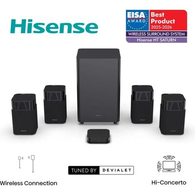 Hisense HT Saturn Schwarz 4.1.2 Kanäle 720 W - Soundsystem Hisense HT Saturn Schwarz 4.1.2 Kanäle 720 W - Soundsystem