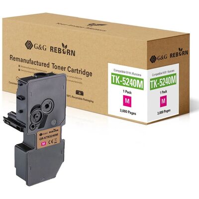 G&G Kyocera TK-5240M Magenta Toner - Umweltfreundlich & Wiederverwendbar G&G Kyocera TK-5240M Magenta Toner - Umweltfreundlich & Wiederverwendbar