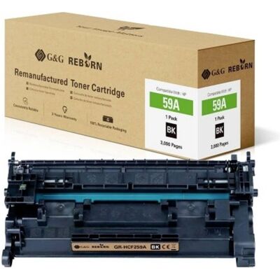 G&G HP 59A Schwarz Toner Reborn - Umweltfreundlich, Hochwertig, Gleiches Seitenvolumen G&G HP 59A Schwarz Toner Reborn - Umweltfreundlich, Hochwertig, Gleiches Seitenvolumen
