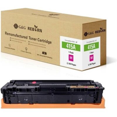 G&G HP 415A Magenta Toner - Reborn umweltfreundlich - 2100 Seiten G&G HP 415A Magenta Toner - Reborn umweltfreundlich - 2100 Seiten