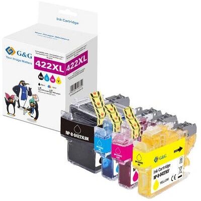 G&G - GP-B422XLBKCMY-4P - Noir - Cyan - Cartouche d’encre - Publicité G&G - GP-B422XLBKCMY-4P - Noir - Cyan - Cartouche d’encre - Publicité