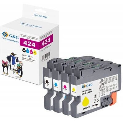 G&G - GP-B424BKCMY-4P - CMYK - Ensemble de cartouches d'encre - Publicité G&G - GP-B424BKCMY-4P - CMYK - Ensemble de cartouches d'encre - Publicité