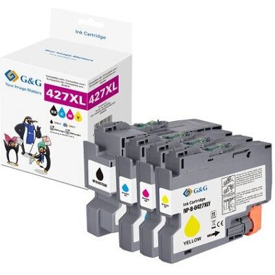 G&G - GP-B427XLBKCMY-4P - Pack de 4 - Cartouche d'encre haute capacité - Publicité G&G - GP-B427XLBKCMY-4P - Pack de 4 - Cartouche d'encre haute capacité - Publicité