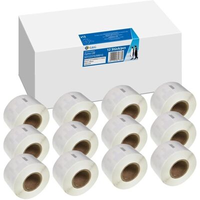 G&G Étiquettes 28 x 89 mm 12 pcs - Étiquettes d'adresse G&G Étiquettes 28 x 89 mm 12 pcs - Étiquettes d'adresse