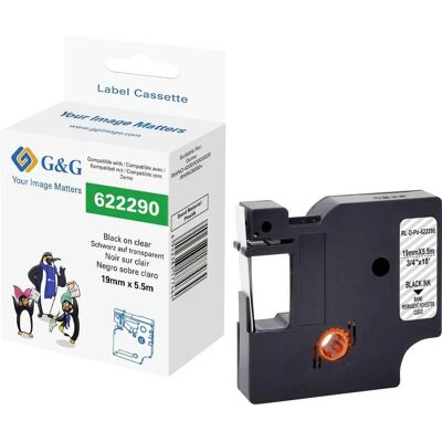 G&G Transparent Polyesterband - Beschriftungsband 19mm 5.5m G&G Transparent Polyesterband - Beschriftungsband 19mm 5.5m