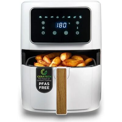 Bergner Friteuse à air chaud 6,9L - 1800W - Blanc - Friteuse à air chaud Bergner Friteuse à air chaud 6,9L - 1800W - Blanc - Friteuse à air chaud