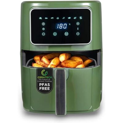 Bergner Airfryer - 6,9L, Grön - Airfryer Bergner Airfryer - 6,9L, Grön - Airfryer