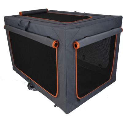 Zooplus Exclusive Deluxe Aluminium Folding Nylon Crate - Size L Zooplus Exclusive Deluxe Aluminium Folding Nylon Crate - Size L