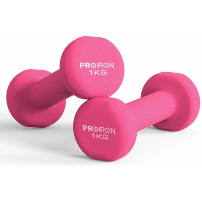PROIRON - PRKNED01K - 1 kg - Różowy - Dumbbell PROIRON - PRKNED01K - 1 kg - Różowy - Dumbbell