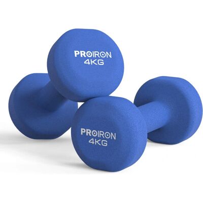 PROIRON - PRKNED04K - 4 kg - Niebieski - Dumbbell PROIRON - PRKNED04K - 4 kg - Niebieski - Dumbbell