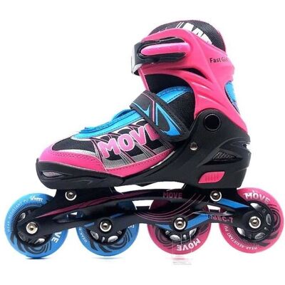 Move Fast Patins en Ligne - Réglables 38-41 pour Filles - Publicité Move Fast Patins en Ligne - Réglables 38-41 pour Filles - Publicité