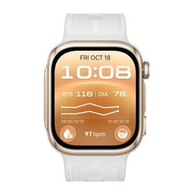 Huawei - WATCH D3 - Or - Cuir Blanc - Smartwatch - Publicité Huawei - WATCH D3 - Or - Cuir Blanc - Smartwatch - Publicité